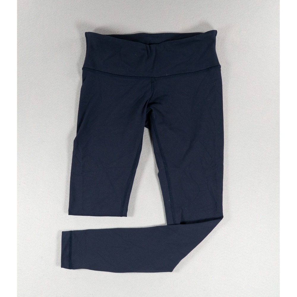 Lululemon Wunder Under Low Rise Full-On Luon Leggings 28" Navy Size 6 - Picture 2 of 9